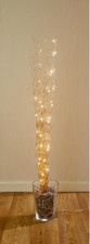 Gold 100cm metal wire Twigs Warm White LED Lights Vase Christmas Decoration