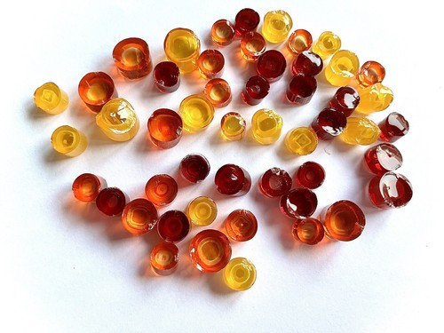 20g red orange yellow - , murrini