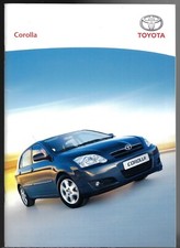 Toyota Corolla 2006 UK Market Sales Brochure Hatchback Saloon Estate