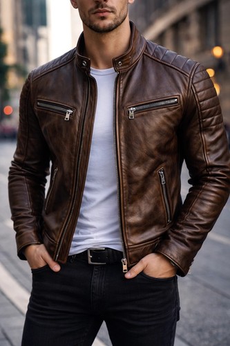 Men real leather cafe - men’s,