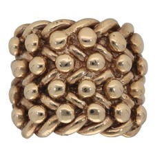 9ct Gold Ring 25.78g Keeper Plain Size U - Fully Hallmarked