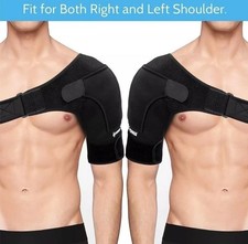 IPOW Adjustable Unisex Shoulder Support Brace Strap Left/Right Shoulder One Size