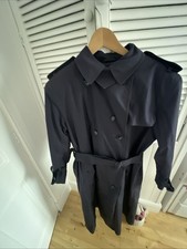 Accolade Ladies Trench Coat Navy Blue  Size 18. Inner Removable Quilted Lining