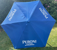 RARE Genuine PERONI  NASTRO AZZURRO 2 M x 1.5m Garden Parasol Umbrella Pub Hotel