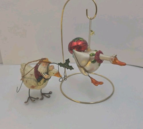 Blown glass duck - glass, goose