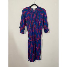 Tucker Silk Shirt Dress Size M