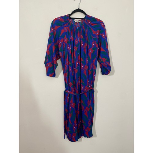 Tucker silk shirt dress - size, m