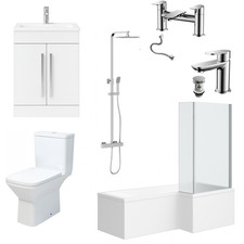 Complete bathroom suite bath - complete,
