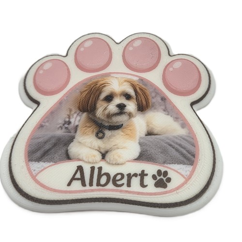 Personalised pet photo paw - photo,