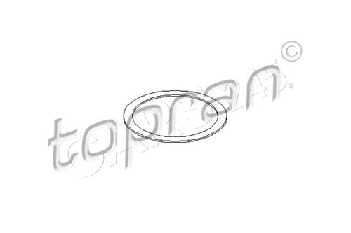 Exhaust pipe gasket front for