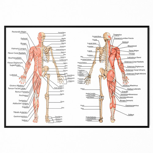 Muscular system human chart - system,