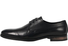 New Mens Jack & Jones JFWSAINT Leather Platform Shoes Anthracite UK 12 RRP£55