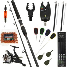 Carp Fishing Setup 8ft Rod And 2bb Reel Stalking Bite Alarm And Tackle & Bait
