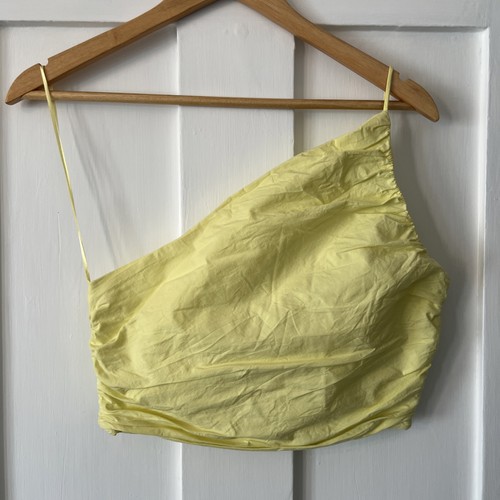 Zara one shoulder yellow top - ,