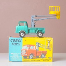 Corgi Toys 478 Hydraulic Tower Wagon On Forward Control Jeep FC-150, With Box
