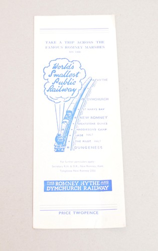 Railway leaflet romney - railway,