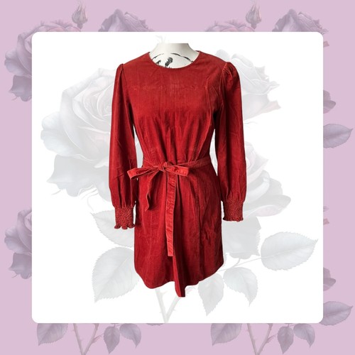 Boden red corduroy - dress, |