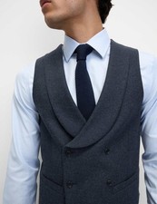 Marks & Spencer Mens Navy Wool