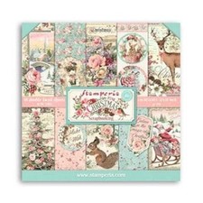 Stamperia 12x12 Scrapbook Papers - Pink Christmas