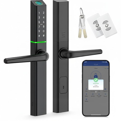 Smart door lock fingerprint - door,