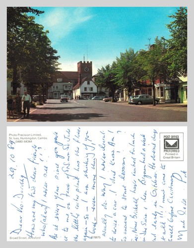 Vintage postcard broad - postcard,