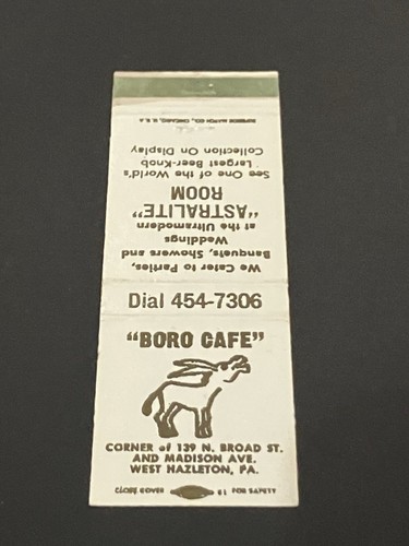 Vintage pennsylvania matchbook - vintage,