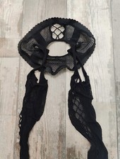 Ladies black fishnet tights - ladies,