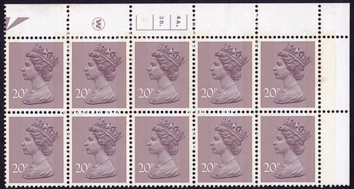 X988 1980 20p purplish grey - x988,