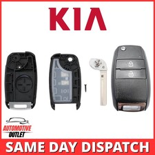 2 BUTTON FLIP KEY CASE FOR KIA PICANTO 2013-2016 HYN17 BLADE FOB SHELL KEY COVER
