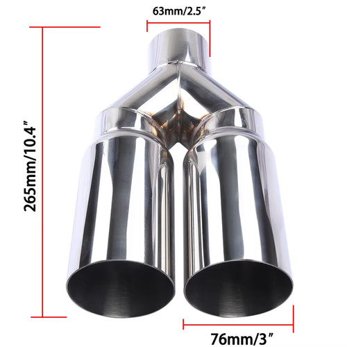 Universal 63mm inlet 76mm - inlet,