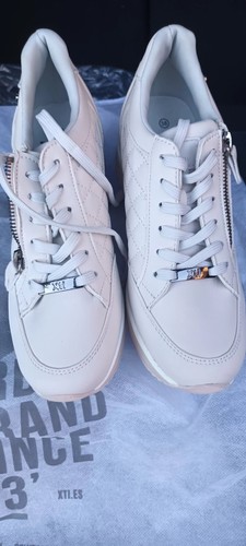 Xti wedge trainers quilted