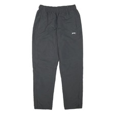 SLAZENGER Mens Joggers Black M W28 L30 Relaxed Tapered Polyester Blend