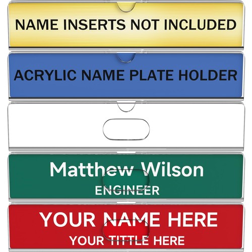 Clear acrylic office door name - door,