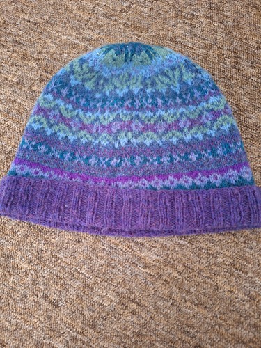 Hand knitted shetland - hand, wool