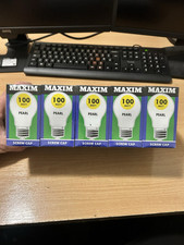 10 X MAXIM 100w watt Pearl ES