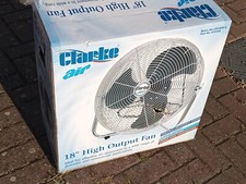 Vintage 18"Inch Working Fast Speed Handy Standing Fan Mains 240v Huge Wind Large