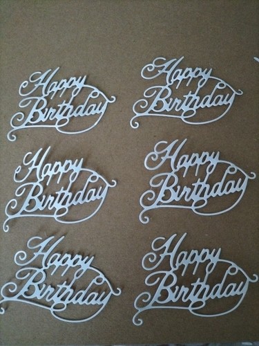 Die cuts happy birthday - die,