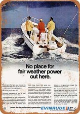 METAL SIGN - 1971 Evinrude