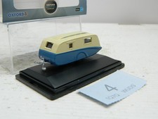 Oxford Diecast 1:76 Caravan Blue/Cream Box 76CV002