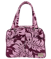 Vtg Y2K Hibiscus Leaf Print