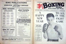 Original Old Vintage Print Boxing 1963 Howard Winstone Wales Walter Mcgowan