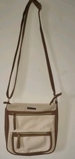 Nathalie Anderson Medium Size  Beidge Cross-Body Bag NWOT.