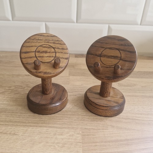 Pair wooden pocket - of,