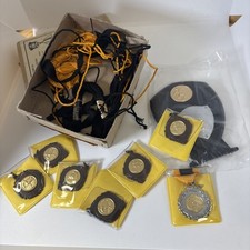 Vintage football medals and