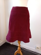 Jigsaw Burgundy Corduroy Midi