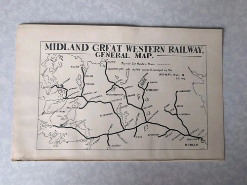 Original 1910 railway map - 1910,