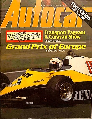 Autocar magazine sep - autocar, 24-sep-83