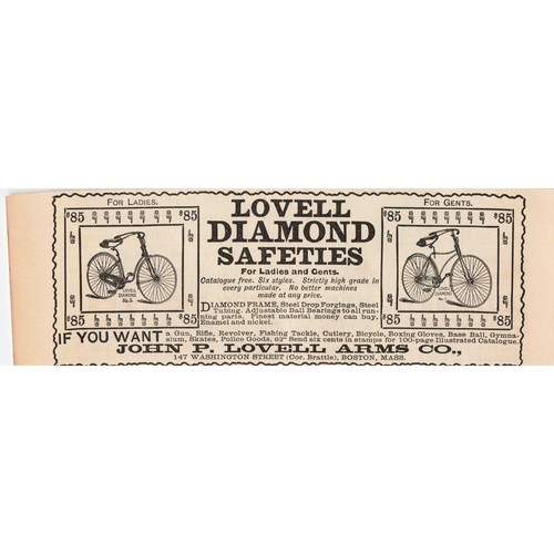 1892 lovell diamond - lovell, safeties