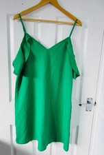 Shein Green Drop Shoulder Dress - Size L