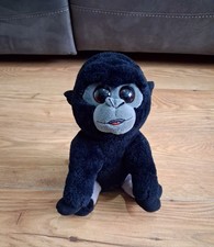 Ty Beanie Baby Beanie Boo 9" Bo the Silver Back Gorilla Plush Teddy Toy